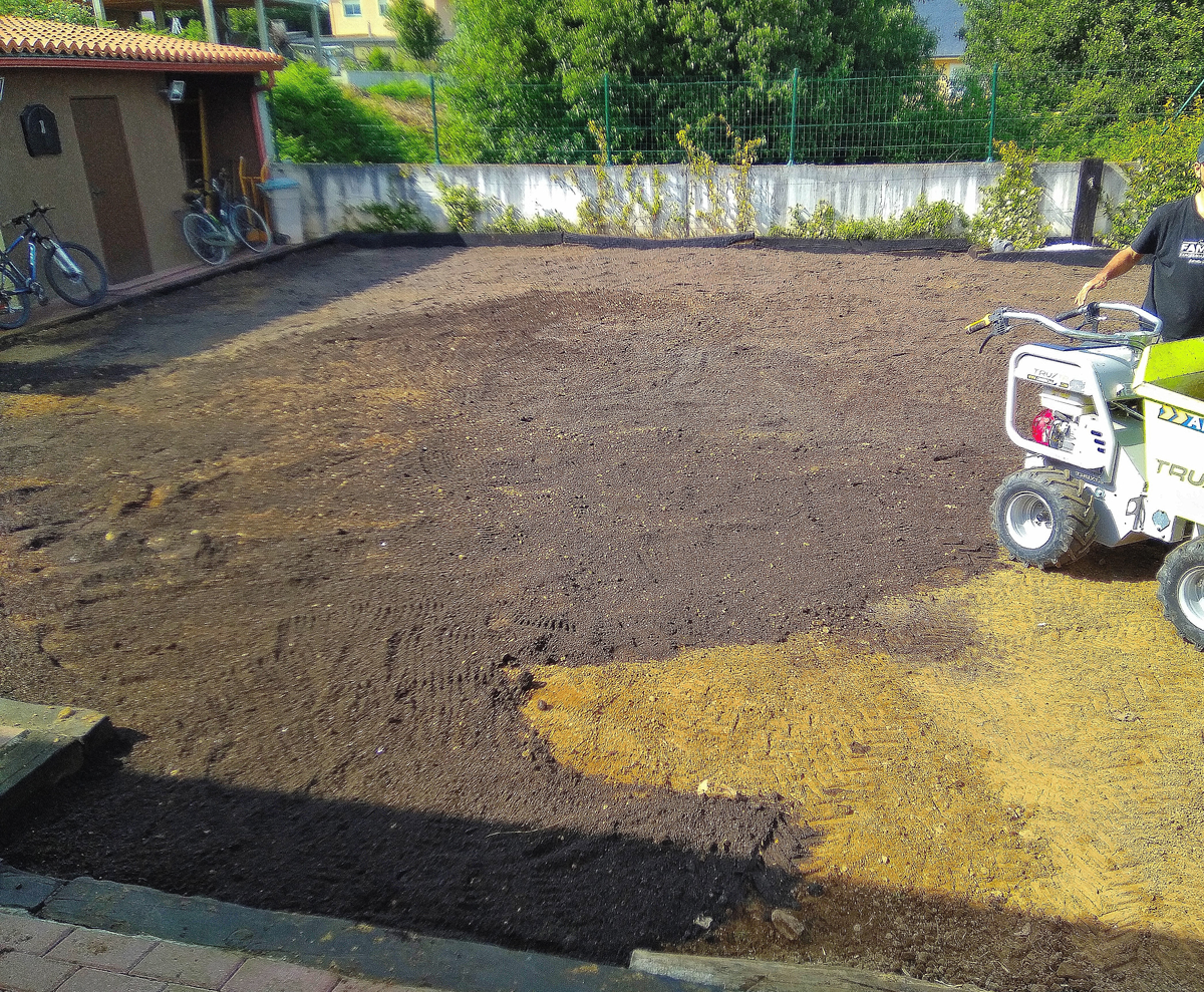 Instalación de tepe en Mondego - Sada - A Coruña
