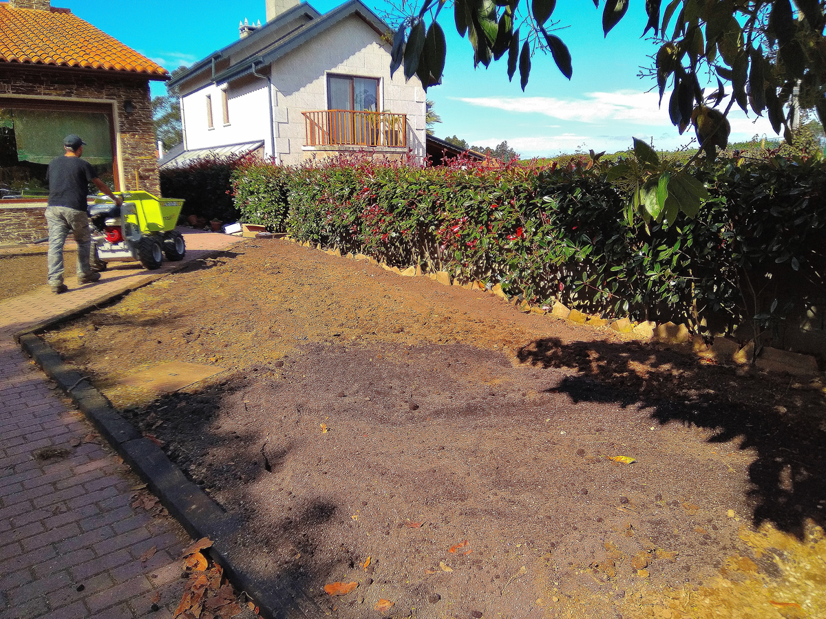 Instalación de tepe en Mondego - Sada - A Coruña